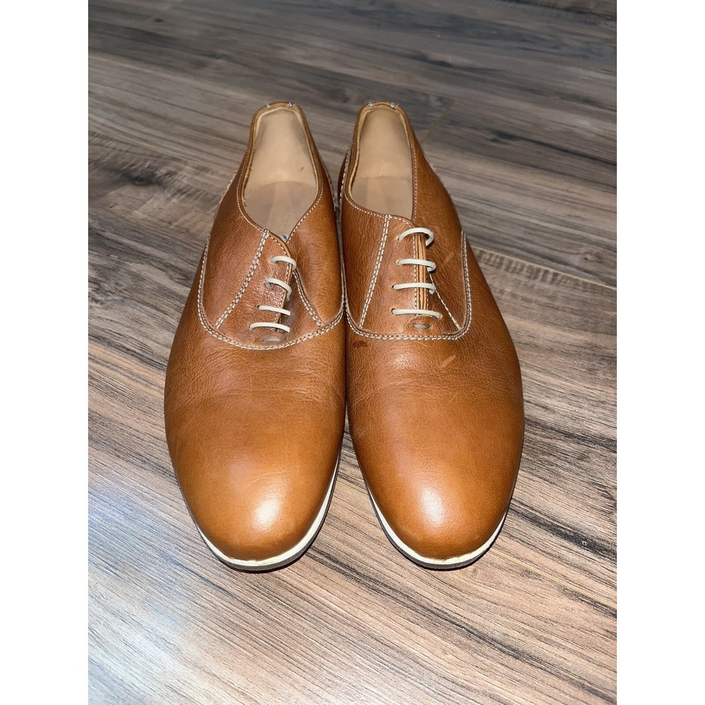 heschung womans leather shoe brown Size 6 Flat Comfort Shoes Same Day Shipping